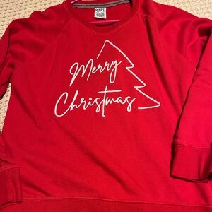 Royce Apparel Red Merry Christmas Sweatshirt